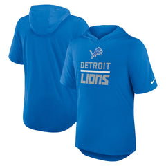 Detroit Lions Lockup Tri-Blend Hoodie T-Shirt Blue | Nike for Sale