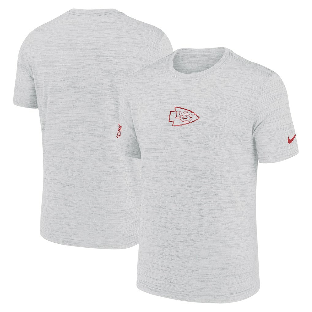 Kansas City Chiefs Sideline Velocity Dri-FIT T-Shirt - Ash | Nike for Sale