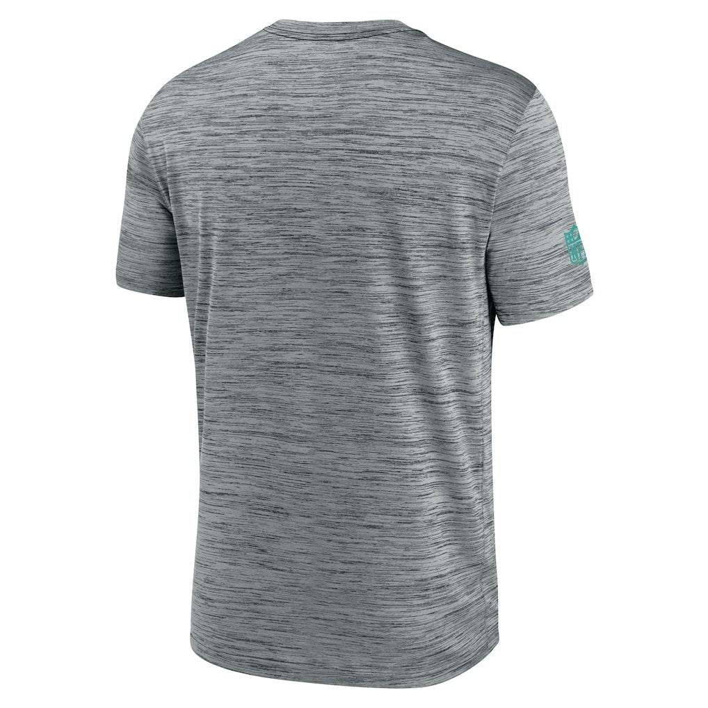 Miami Dolphins Sideline Velocity Dri-FIT T-Shirt - Gray | Nike for Sale
