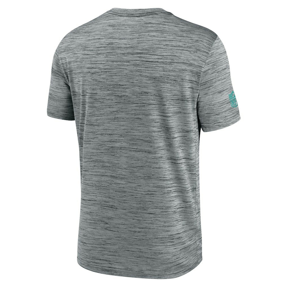 Miami Dolphins Sideline Velocity Dri-FIT T-Shirt - Gray | Nike for Sale