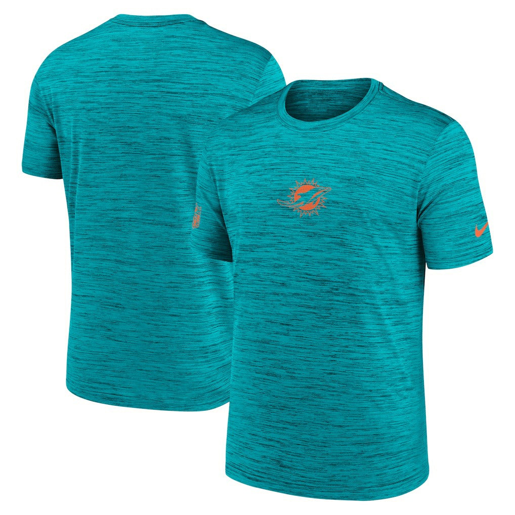 Miami Dolphins Sideline Velocity Dri-FIT T-Shirt - Aqua | Nike for Sale
