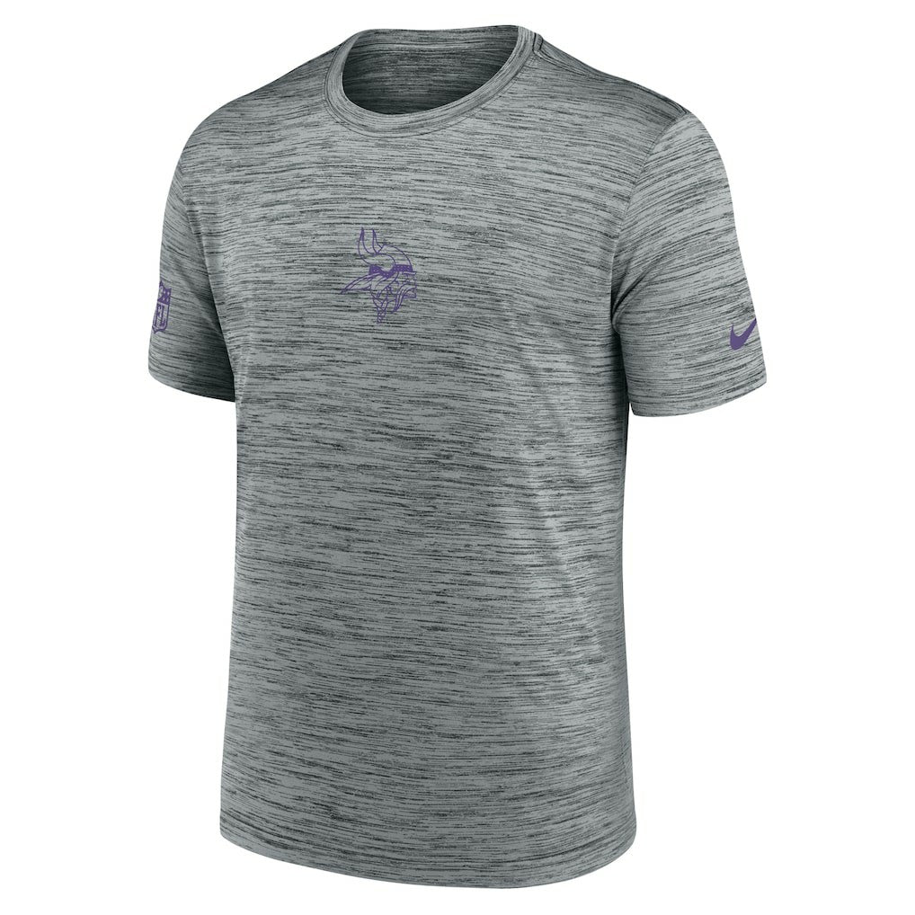 Minnesota Vikings Sideline Velocity Dri-FIT T-Shirt - Gray | Nike for Sale