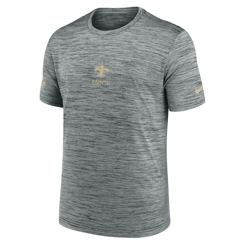 New Orleans Saints Sideline Velocity Dri-FIT T-Shirt - Gray | Nike for Sale