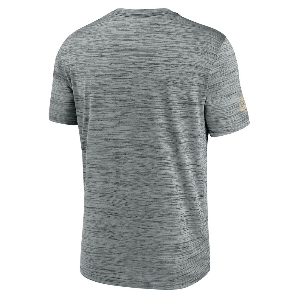 New Orleans Saints Sideline Velocity Dri-FIT T-Shirt - Gray | Nike for Sale