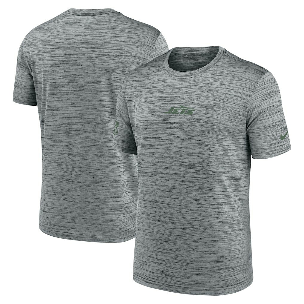 New York Jets Sideline Velocity Dri-FIT T-Shirt - Gray | Nike for Sale