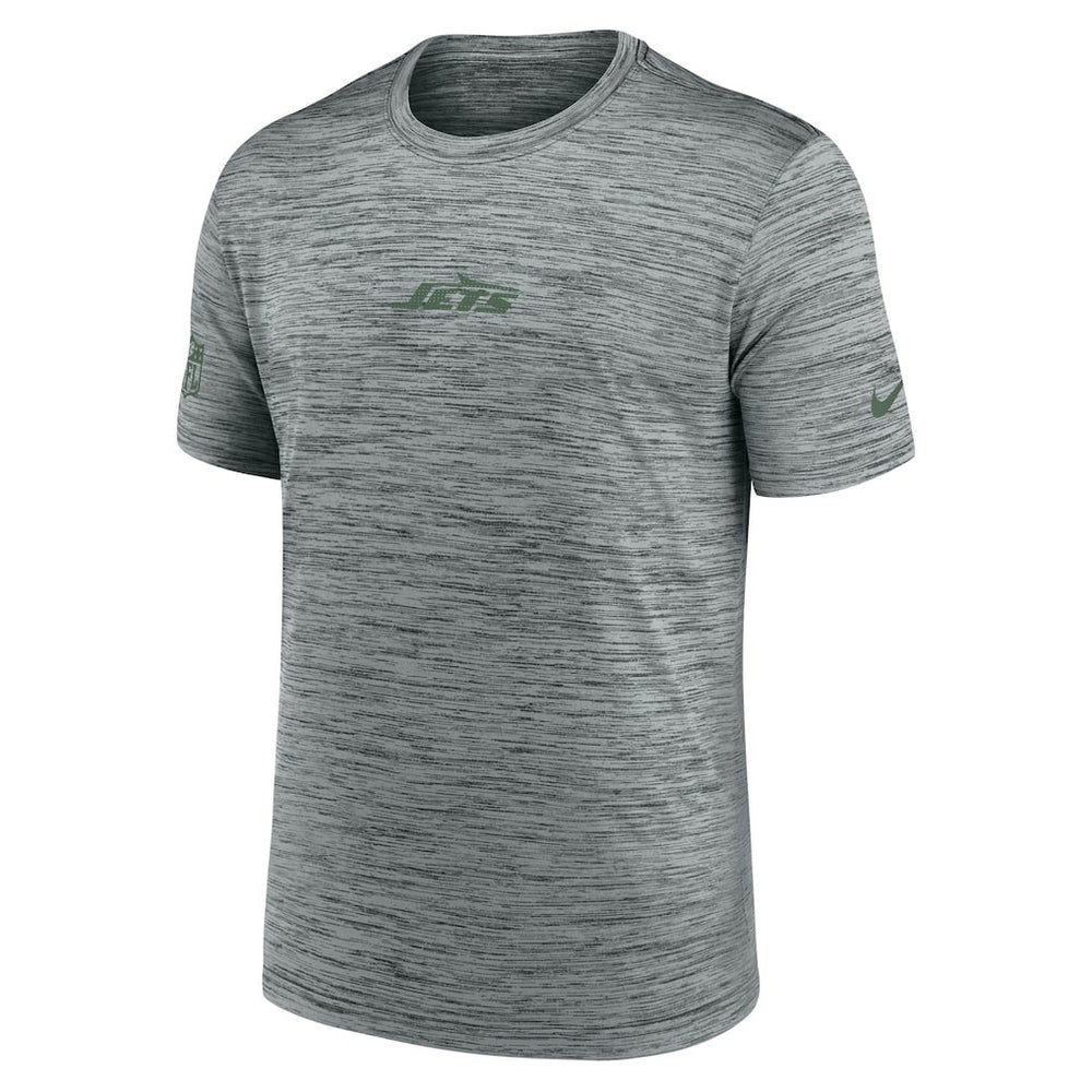 New York Jets Sideline Velocity Dri-FIT T-Shirt - Gray | Nike for Sale