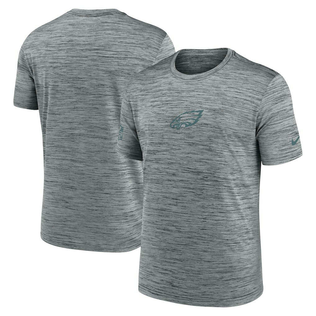 Philadelphia Eagles Sideline Velocity Dri-FIT T-Shirt - Gray | Nike for Sale
