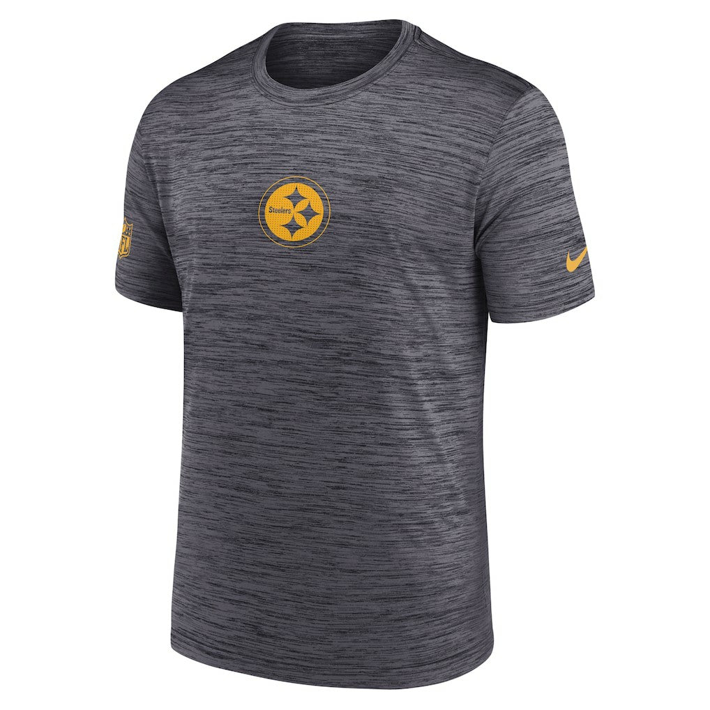 Pittsburgh Steelers Sideline Velocity Dri-FIT T-Shirt - Black | Nike for Sale