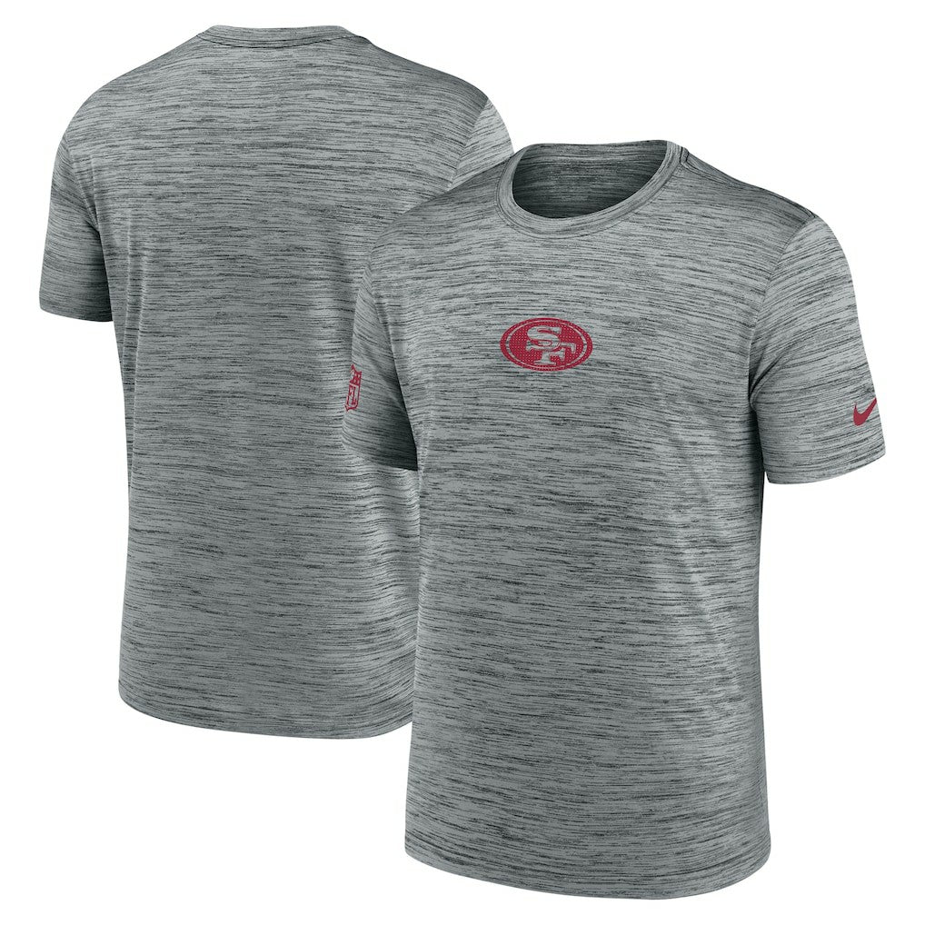 San Francisco 49ers Sideline Velocity Dri-FIT T-Shirt - Gray | Nike for Sale