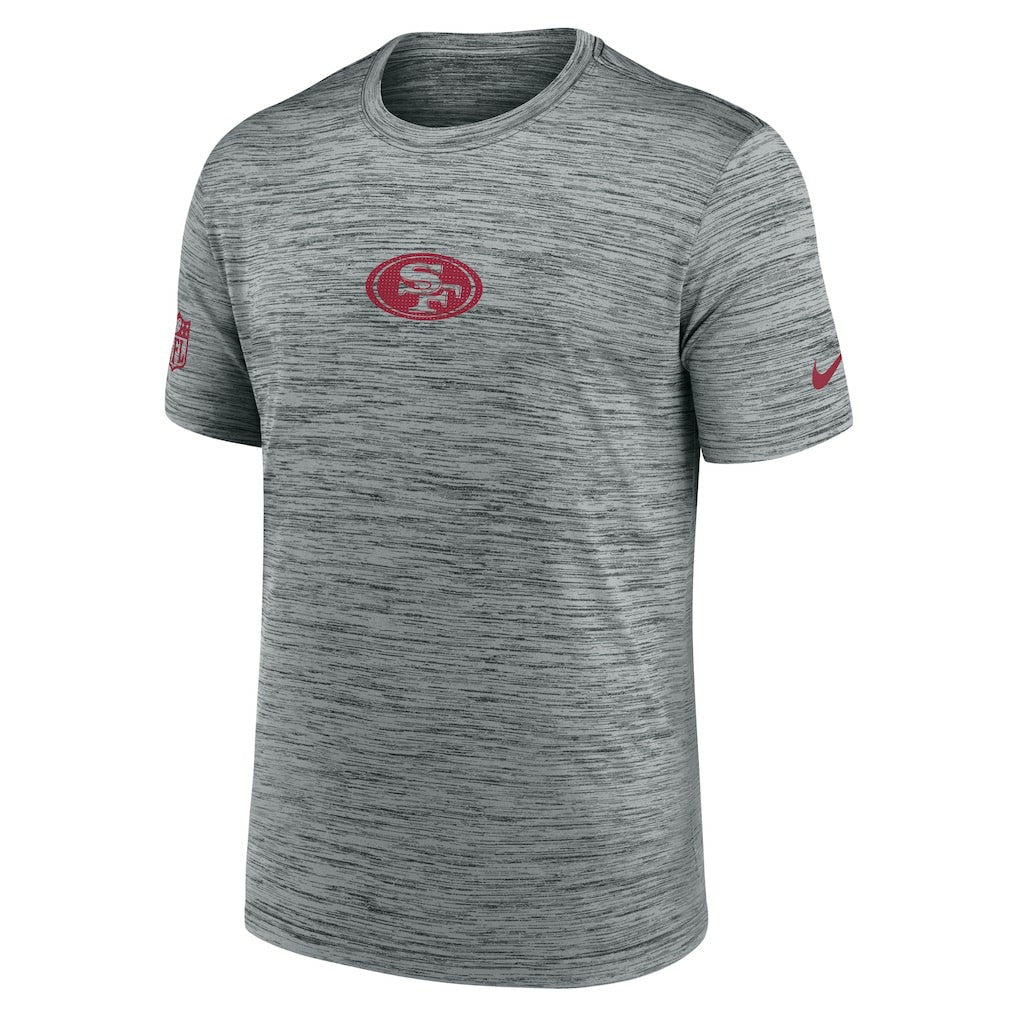 San Francisco 49ers Sideline Velocity Dri-FIT T-Shirt - Gray | Nike for Sale