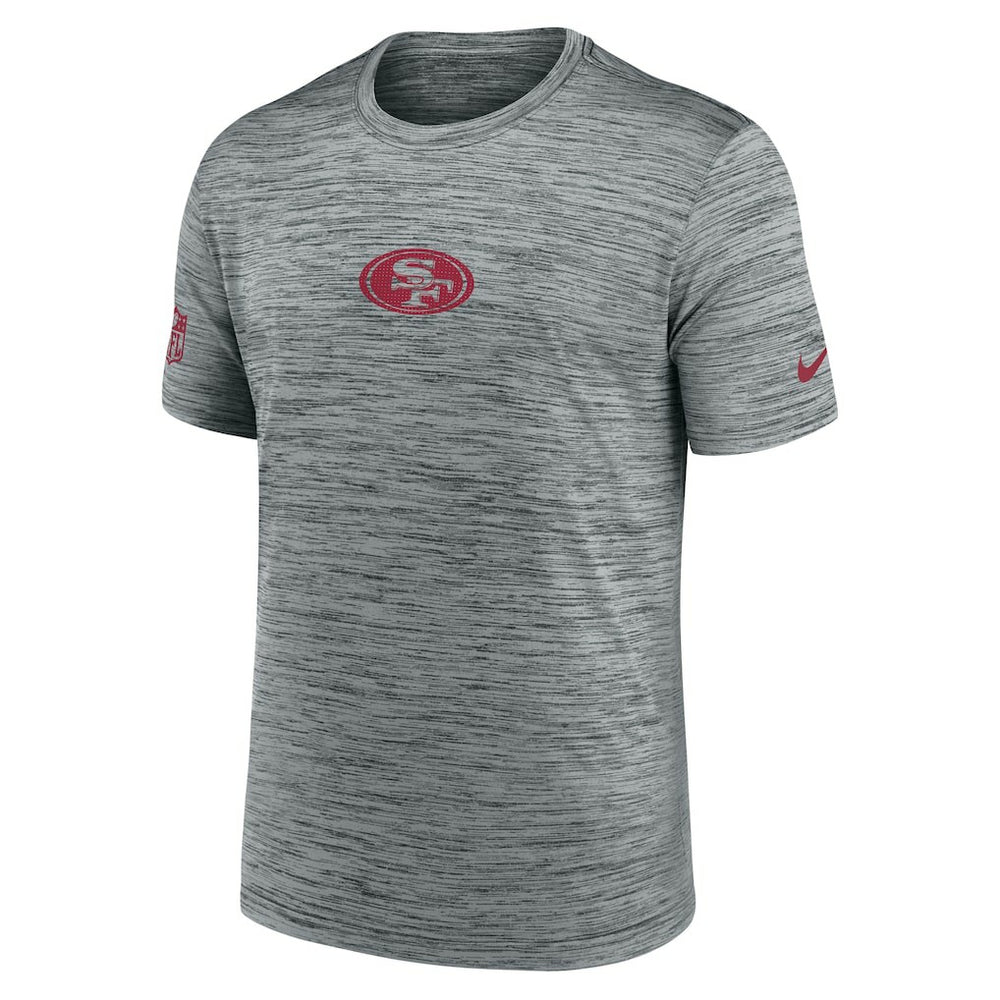 San Francisco 49ers Sideline Velocity Dri-FIT T-Shirt - Gray | Nike for Sale