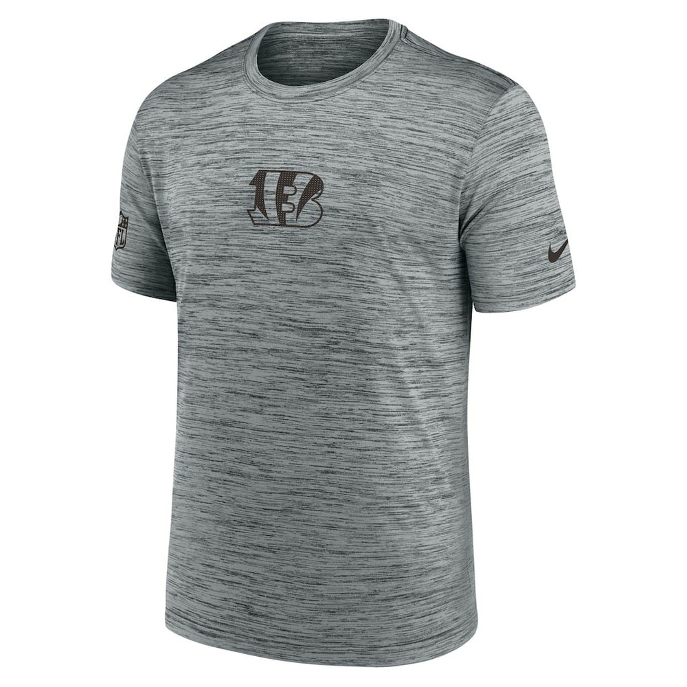 Cincinnati Bengals Sideline Velocity Dri-FIT T-Shirt - Gray | Nike for Sale