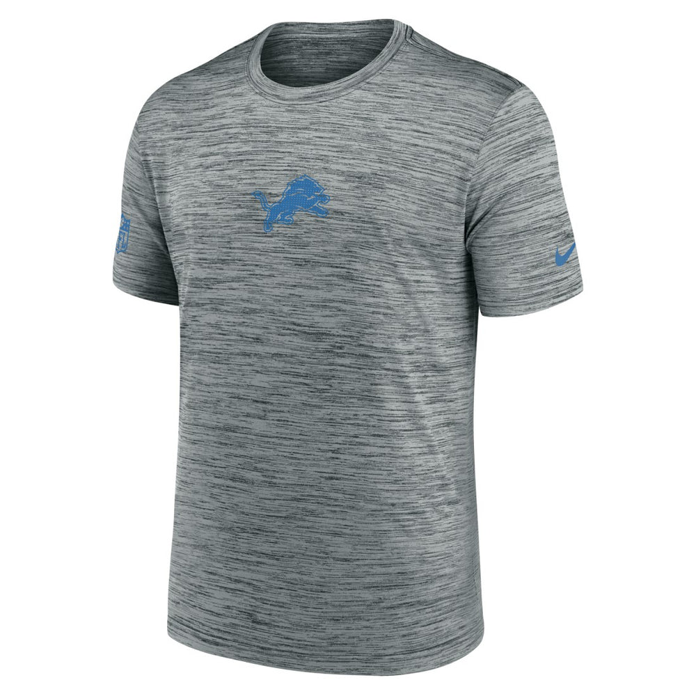 Detroit Lions Sideline Velocity Dri-FIT T-Shirt - Gray | Nike for Sale