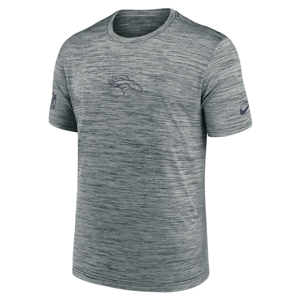 Denver Broncos Sideline Velocity Dri-FIT T-Shirt - Gray | Nike for Sale
