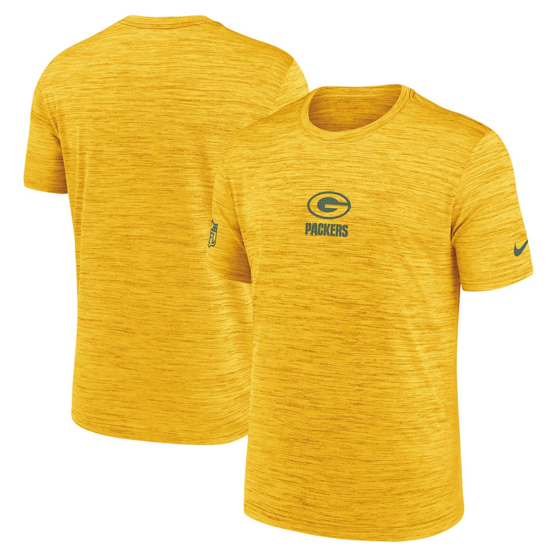 Green Bay Packers Sideline Velocity Dri-FIT T-Shirt - Gold | Nike for Sale