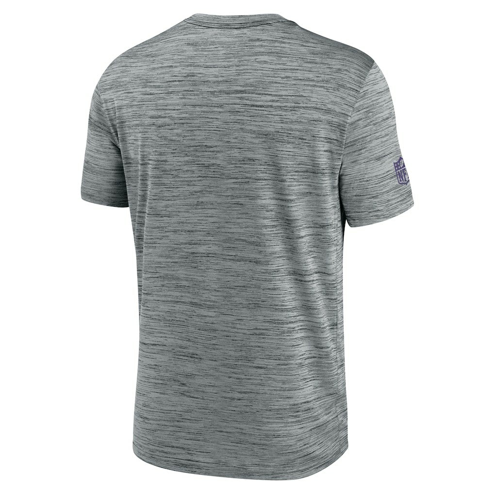 Baltimore Ravens Sideline Velocity Dri-FIT T-Shirt - Gray | Nike for Sale