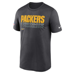 Green Bay Packers Sideline Legend Dri-FIT T-Shirt Charcoal | Nike for Sale