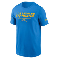 Los Angeles Chargers Sideline Dri-FIT T-Shirt Powder Blue | Nike for Sale