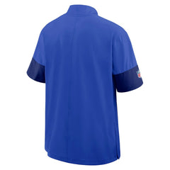 Los Angeles Rams Sideline Short Sleeve Quarter-Zip Dri-FIT Coach Jacket Royal | Nike for Sale