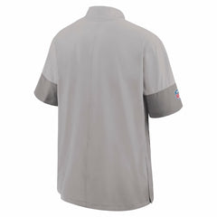 Miami Dolphins Sideline Short Sleeve Quarter-Zip Dri-FIT Coach Jacket Gray | Nike for Sale