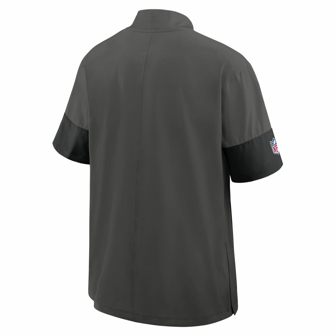 Tampa Bay Buccaneers Sideline Short Sleeve Quarter-Zip Dri-FIT Coach Jacket Pewter | Nike for Sale