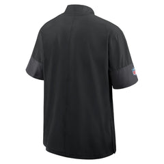 Minnesota Vikings Sideline Short Sleeve Quarter-Zip Dri-FIT Coach Jacket Black | Nike for Sale