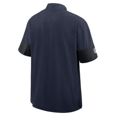 New England Patriots Sideline Short Sleeve Quarter-Zip Dri-FIT Coach Jacket Navy | Nike for Sale