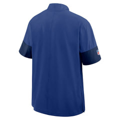 New York Giants Sideline Short Sleeve Quarter-Zip Dri-FIT Coach Jacket Royal | Nike for Sale