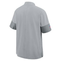 Detroit Lions Sideline Short Sleeve Quarter-Zip Dri-FIT Coach Jacket Gray | Nike for Sale