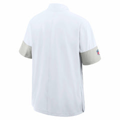 Green Bay Packers Sideline Short Sleeve Quarter-Zip Dri-FIT Coach Jacket White | Nike for Sale