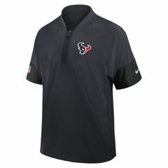 Houston Texans Sideline Short Sleeve Quarter-Zip Dri-FIT Coach Jacket Navy | Nike for Sale