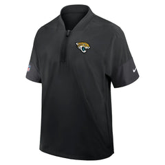 Jacksonville Jaguars Sideline Short Sleeve Quarter-Zip Dri-FIT Coach Jacket Black | Nike for Sale