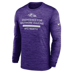 Baltimore Ravens Sideline Velocity Performance Long Sleeve T-Shirt - Purple | Nike for Sale