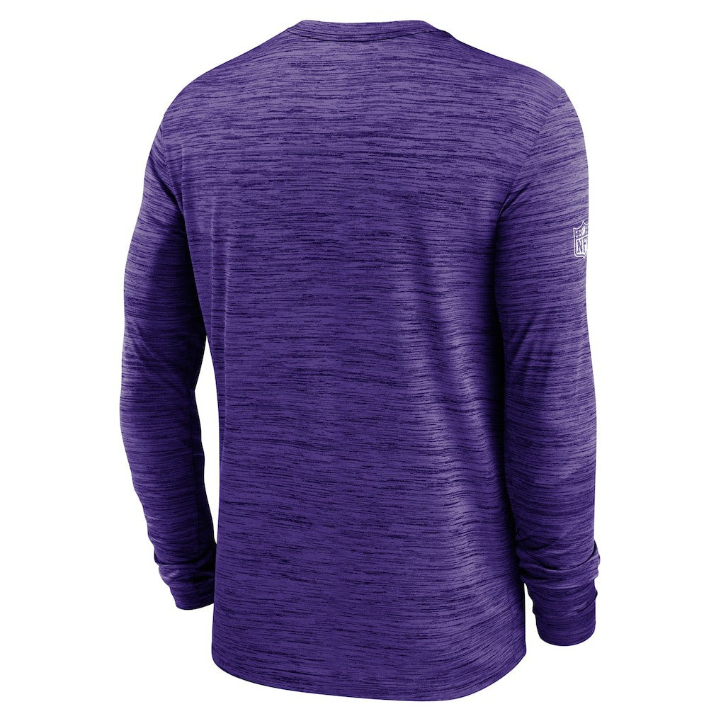 Baltimore Ravens Sideline Velocity Performance Long Sleeve T-Shirt - Purple | Nike for Sale