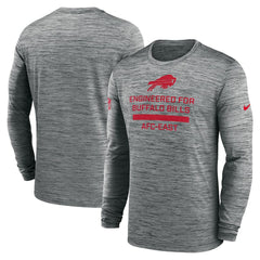 Buffalo Bills Sideline Velocity Performance Long Sleeve T-Shirt - Gray | Nike for Sale