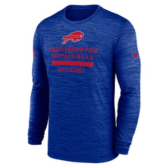 Buffalo Bills Sideline Velocity Performance Long Sleeve T-Shirt - Royal | Nike for Sale