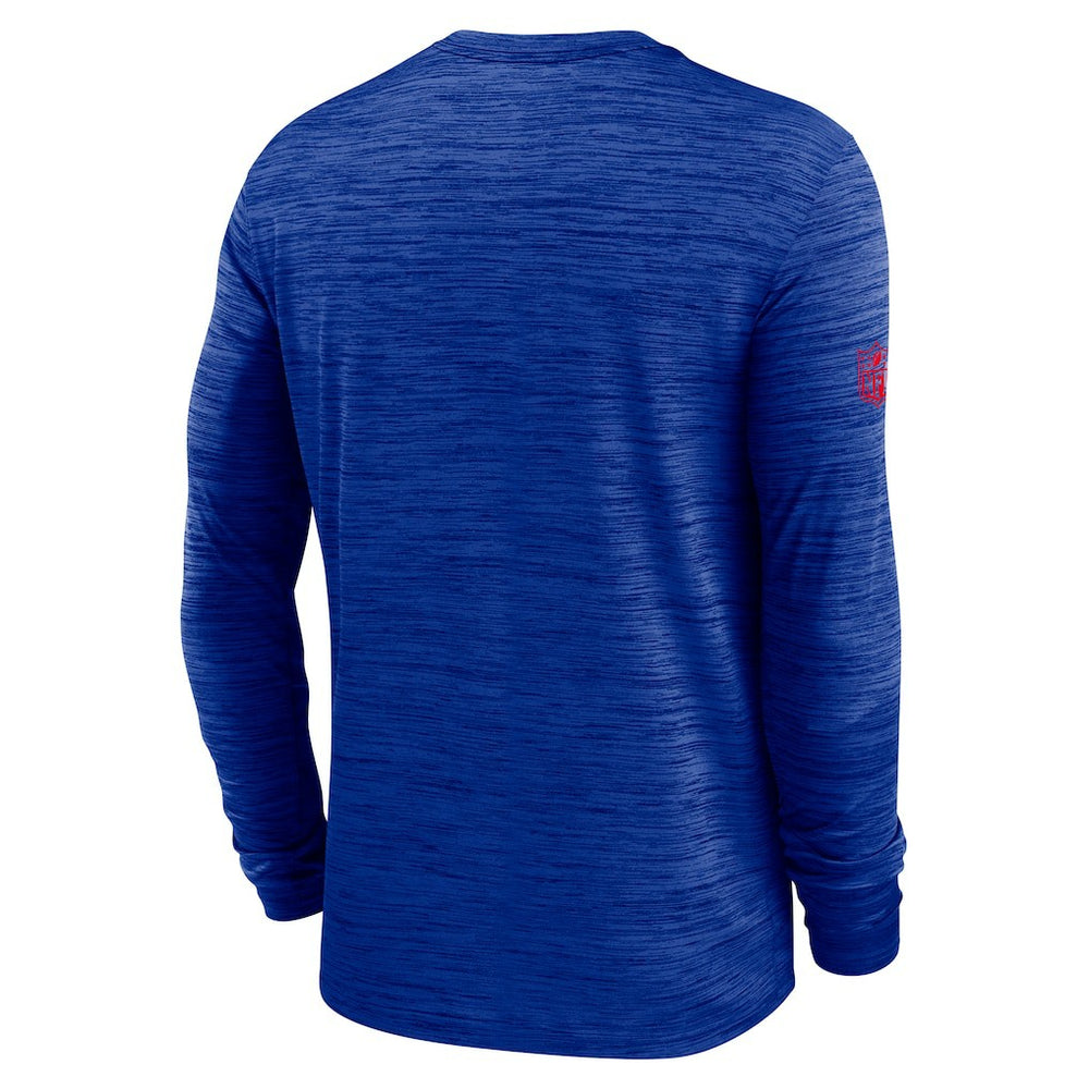 Buffalo Bills Sideline Velocity Performance Long Sleeve T-Shirt - Royal | Nike for Sale