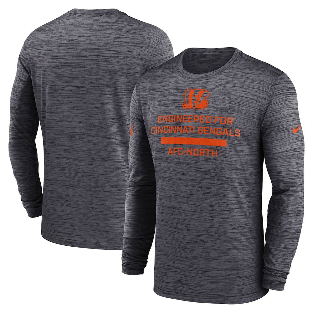 Cincinnati Bengals Sideline Velocity Performance Long Sleeve T-Shirt - Black | Nike for Sale