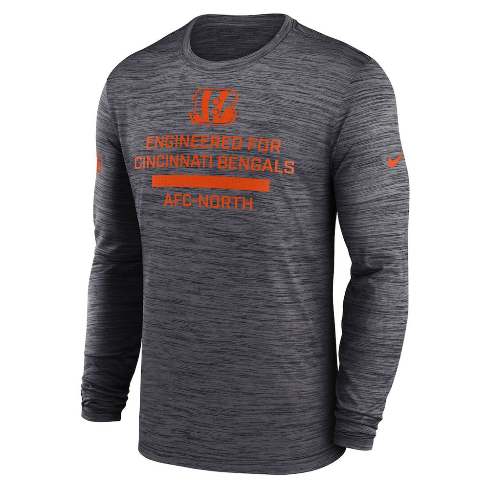 Cincinnati Bengals Sideline Velocity Performance Long Sleeve T-Shirt - Black | Nike for Sale