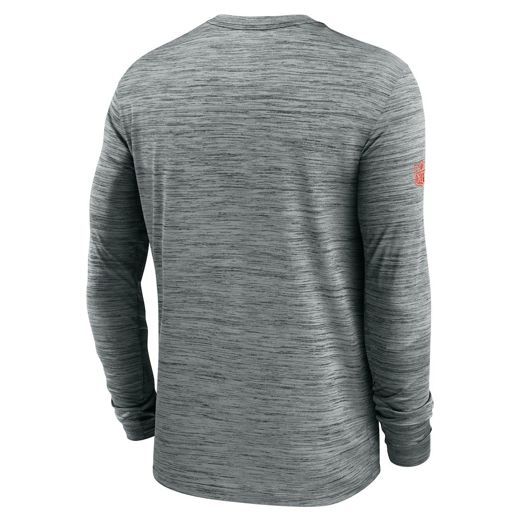 Cleveland Browns Sideline Velocity Performance Long Sleeve T-Shirt - Gray | Nike for Sale