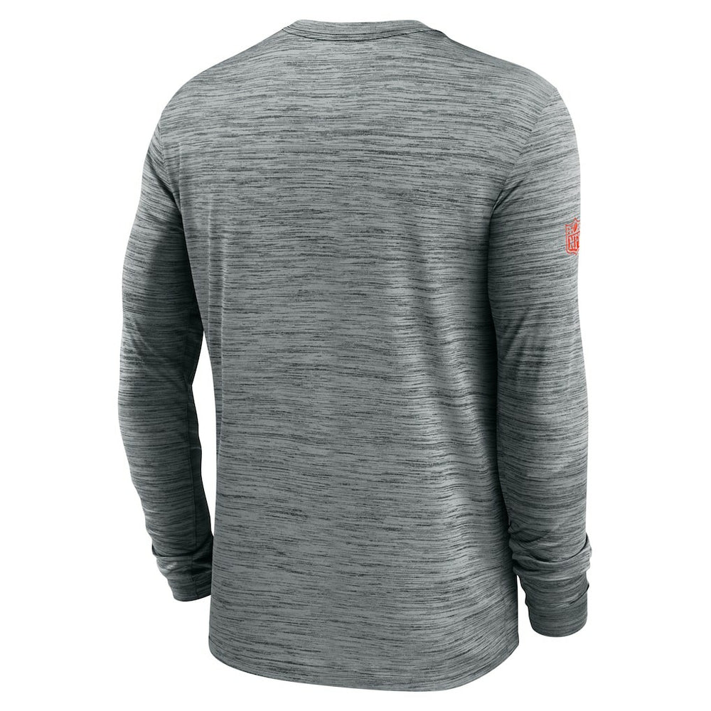 Cleveland Browns Sideline Velocity Performance Long Sleeve T-Shirt - Gray | Nike for Sale