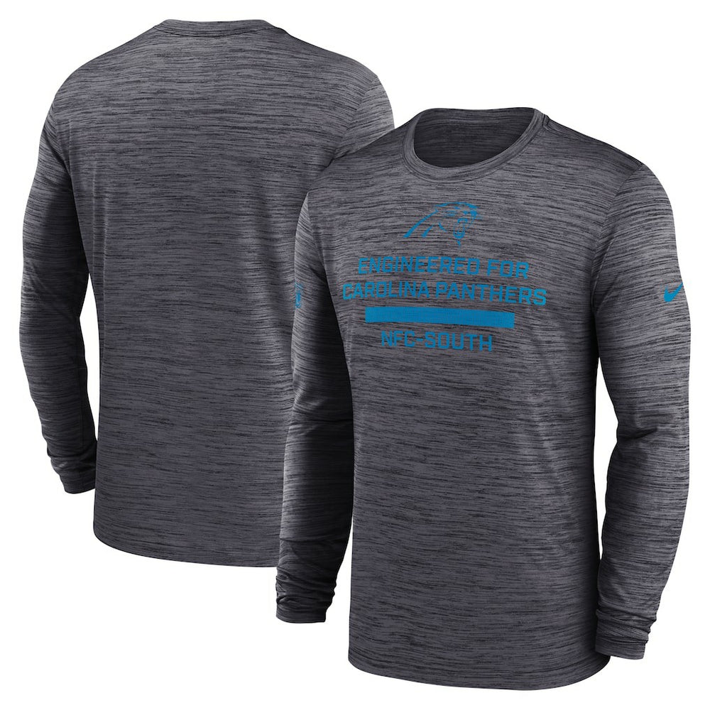 Carolina Panthers Sideline Velocity Performance Long Sleeve T-Shirt - Black | Nike for Sale