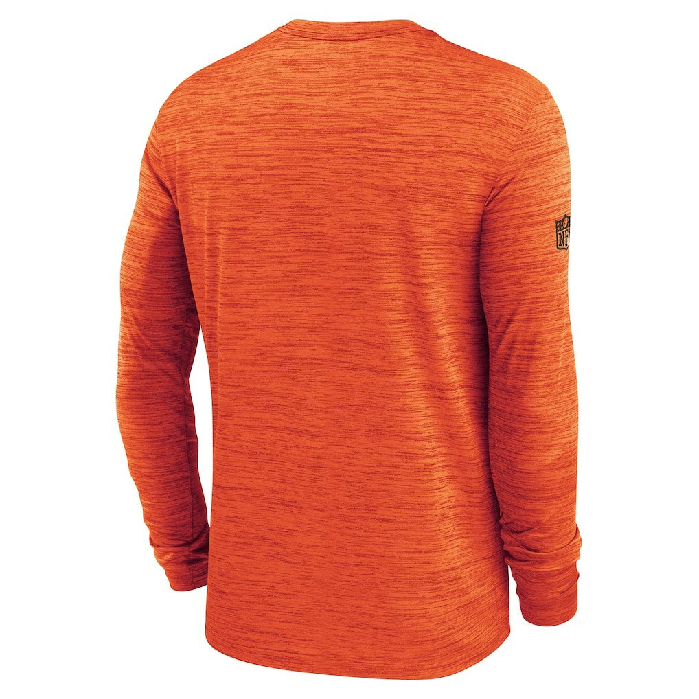 Cleveland Browns Sideline Velocity Performance Long Sleeve T-Shirt - Orange | Nike for Sale