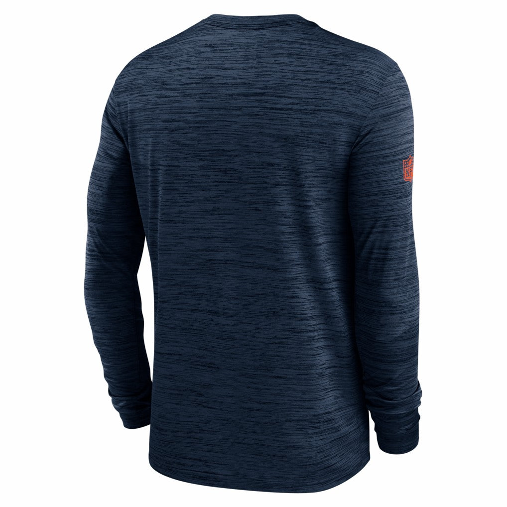 Denver Broncos Sideline Velocity Performance Long Sleeve T-Shirt - Navy | Nike for Sale