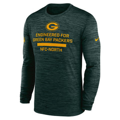 Green Bay Packers Sideline Velocity Performance Long Sleeve T-Shirt - Green | Nike for Sale