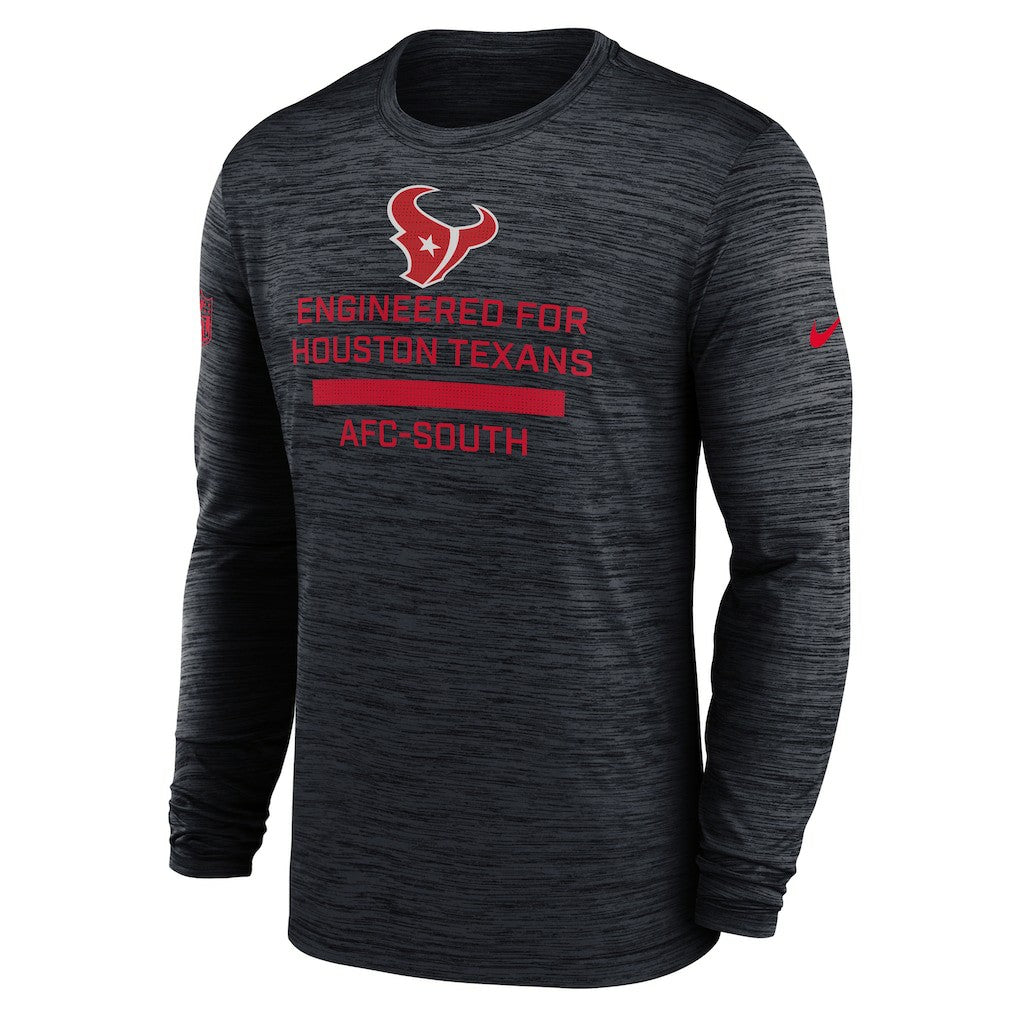 Houston Texans Sideline Velocity Performance Long Sleeve T-Shirt - Navy | Nike for Sale