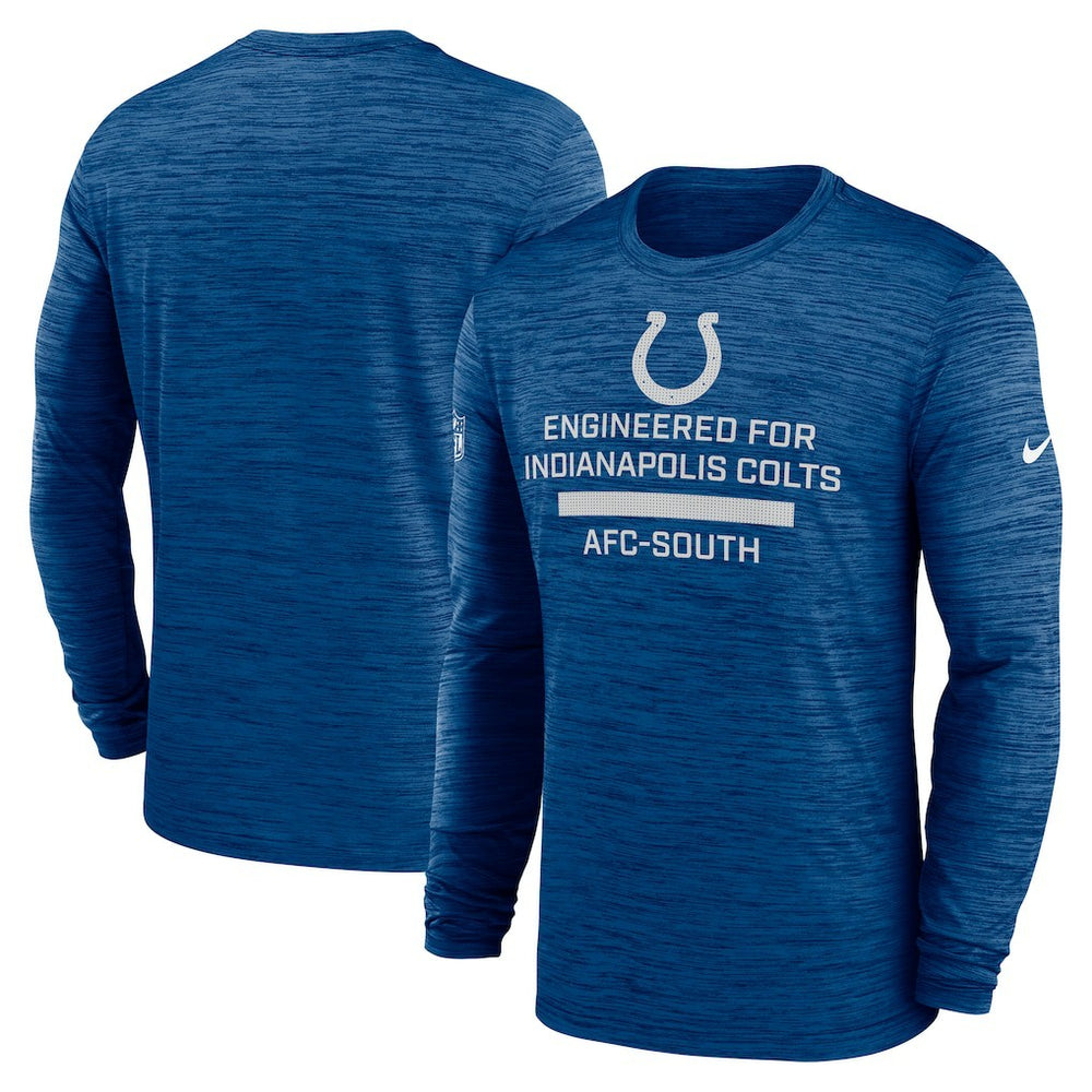 Indianapolis Colts Sideline Velocity Performance Long Sleeve T-Shirt - Royal | Nike for Sale