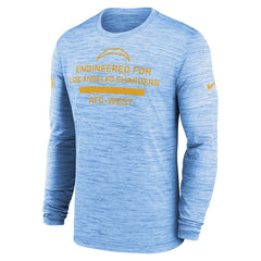 Los Angeles Chargers Sideline Velocity Performance Long Sleeve T-Shirt - Powder Blue | Nike for Sale