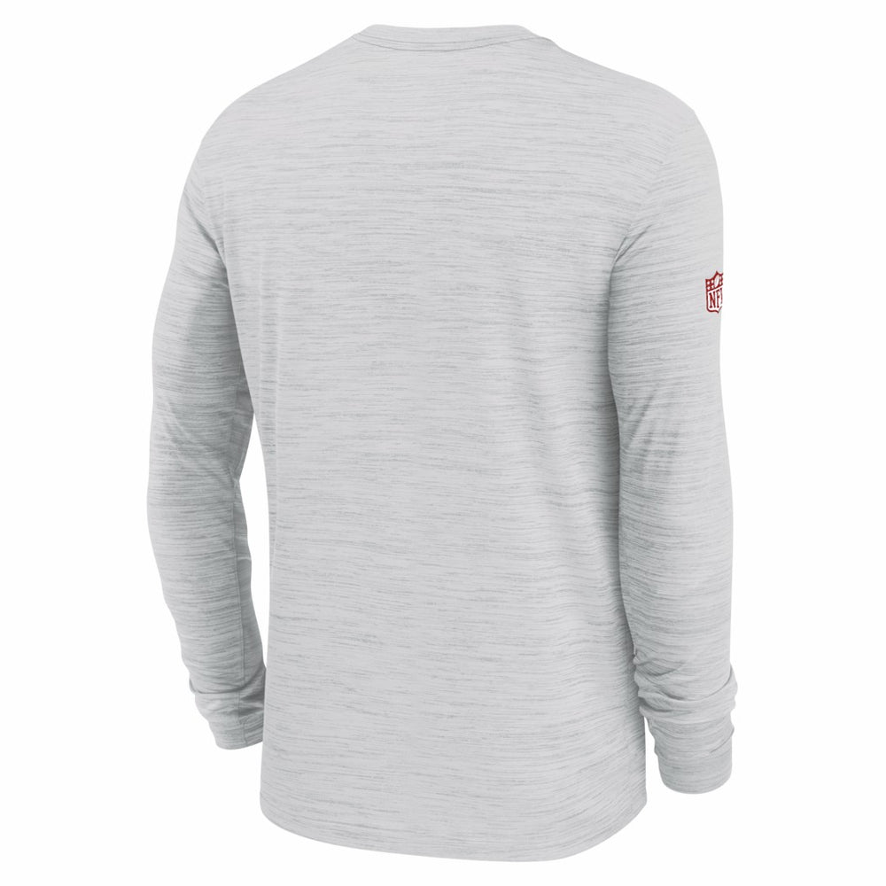 Kansas City Chiefs Sideline Velocity Performance Long Sleeve T-Shirt - Ash | Nike for Sale