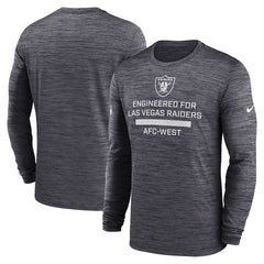Las Vegas Raiders Sideline Velocity Performance Long Sleeve T-Shirt - Black | Nike for Sale